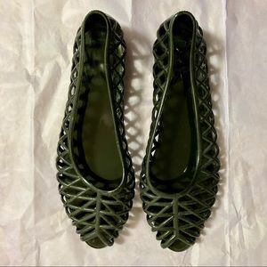 American Apparel Jelly Black Sandals